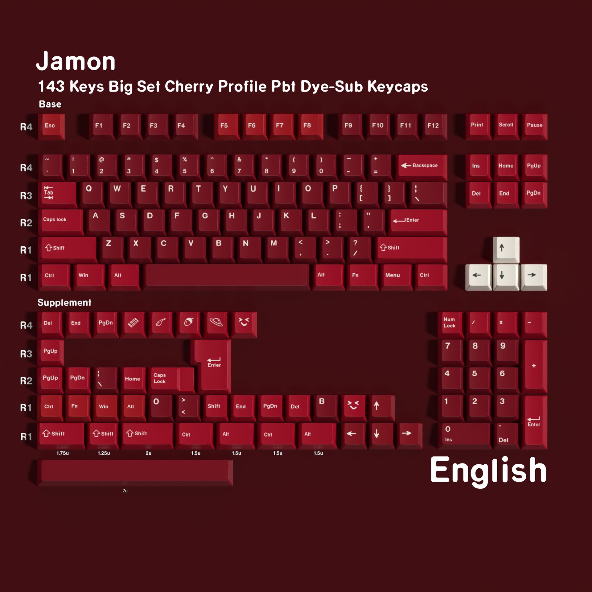 GMK Replica Multilingual Keycaps: German, French, Spanish, Korean, Japanese Phonetic, Cangjie, Ba Pu - Five-Sided Heat Sublimation
GMK Replica Multilingual Keycaps: German, French, Spanish, Korean, Japanese Phonetic, Cangjie, Ba Pu - Five-Sided Heat Sublimation