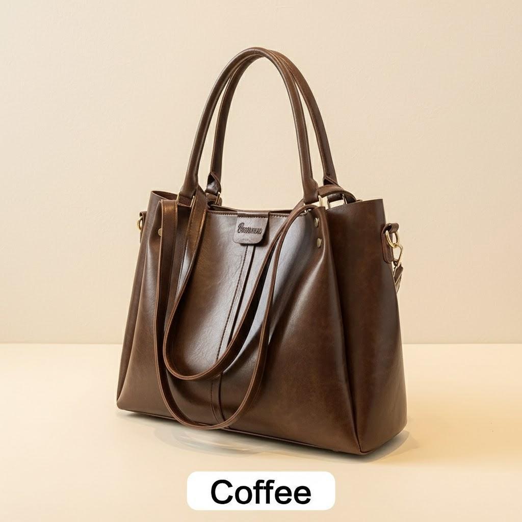 Large Capacity Waterproof PU Leather Shoulder Bag Lightweight Multi Compartment Fashion Handbag for Women Wallet Phone Cosmetics кавовий
Large Capacity Waterproof PU Leather Shoulder Bag Lightweight Multi Compartment Fashion Handbag for Women Wallet Phone Cosmetics кавовий
