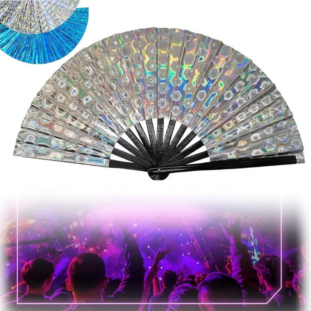 Foldable Clack Clapping Fans 64cm Holding Laser Colors Hand Fan for Line Dancing різнокольоровий
Foldable Clack Clapping Fans 64cm Holding Laser Colors Hand Fan for Line Dancing різнокольоровий