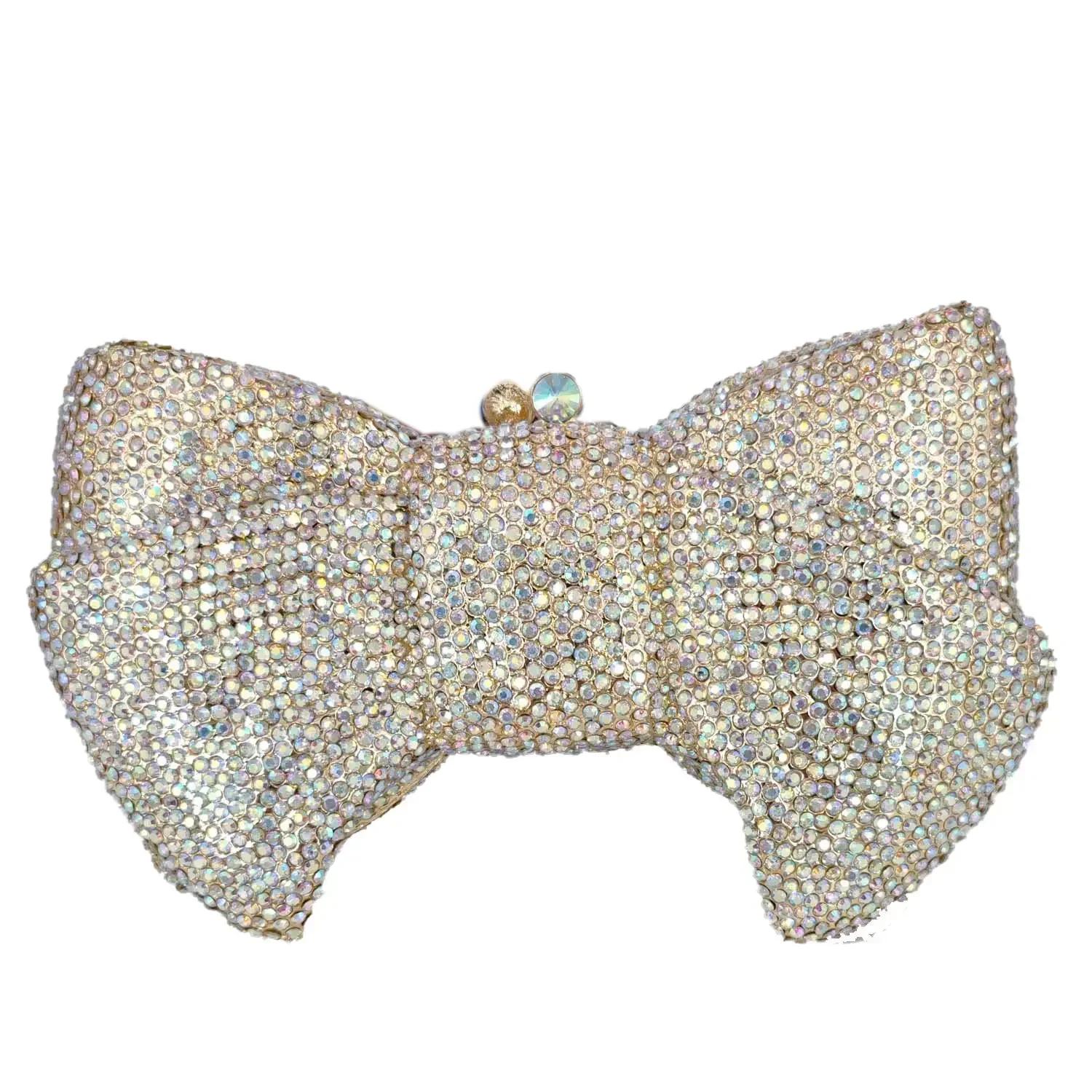Boutique De FGG Bow Clutch Evening Minaudiere Bag Women Rosegold Crystal Minaudiere Handbags Wedding Bridal Rhinestone Purse Mini Clutch
Boutique De FGG Bow Clutch Evening Minaudiere Bag Women Rosegold Crystal Minaudiere Handbags Wedding Bridal Rhinestone Purse Mini Clutch