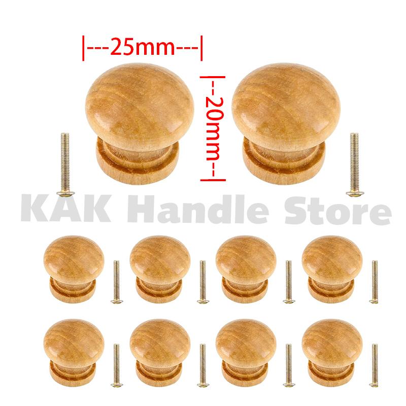 KAK 10pcs Natural Wooden Cabinet Knob Round Mushroom Shape Drawer Knobs Pulls Wardrobe Door Kitchen Furniture Handle Hardware
KAK 10pcs Natural Wooden Cabinet Knob Round Mushroom Shape Drawer Knobs Pulls Wardrobe Door Kitchen Furniture Handle Hardware