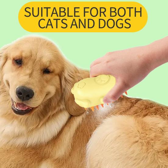 Электрическая паровая щетка для домашних животных, массажная пароварка, щетка-распылитель для собак и кошек, инструмент для удаления распущенных волос, инструменты для ухода за животными, товары для домашних животных жёлтый
Электрическая паровая щетка для домашних животных, массажная пароварка, щетка-распылитель для собак и кошек, инструмент для удаления распущенных волос, инструменты для ухода за животными, товары для домашних животных жёлтый