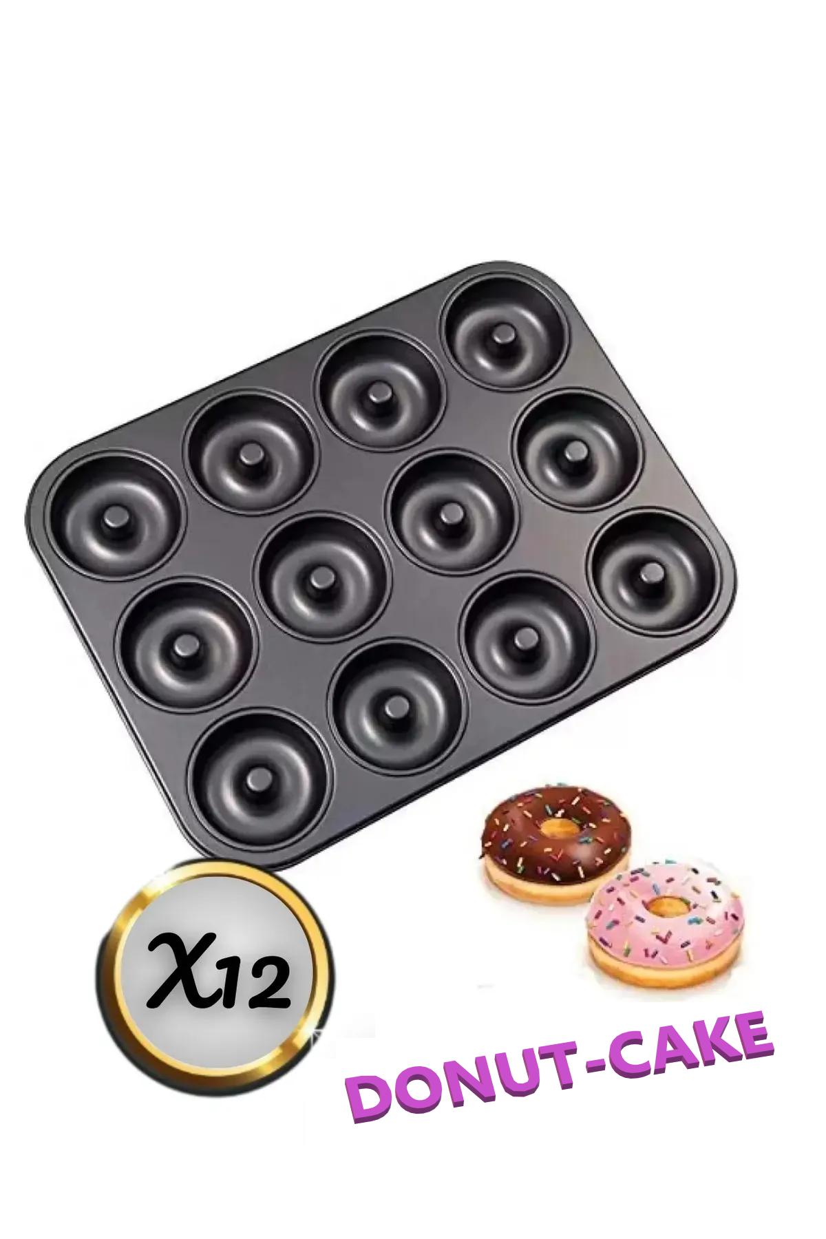 12-Piece Teflon Non-Stick, Heat-Resistant Donut, Muffin, and Cake Mold - Easy to Clean, FDA Approved, Food-Safe Baking Tray темно серый
12-Piece Teflon Non-Stick, Heat-Resistant Donut, Muffin, and Cake Mold - Easy to Clean, FDA Approved, Food-Safe Baking Tray темно серый