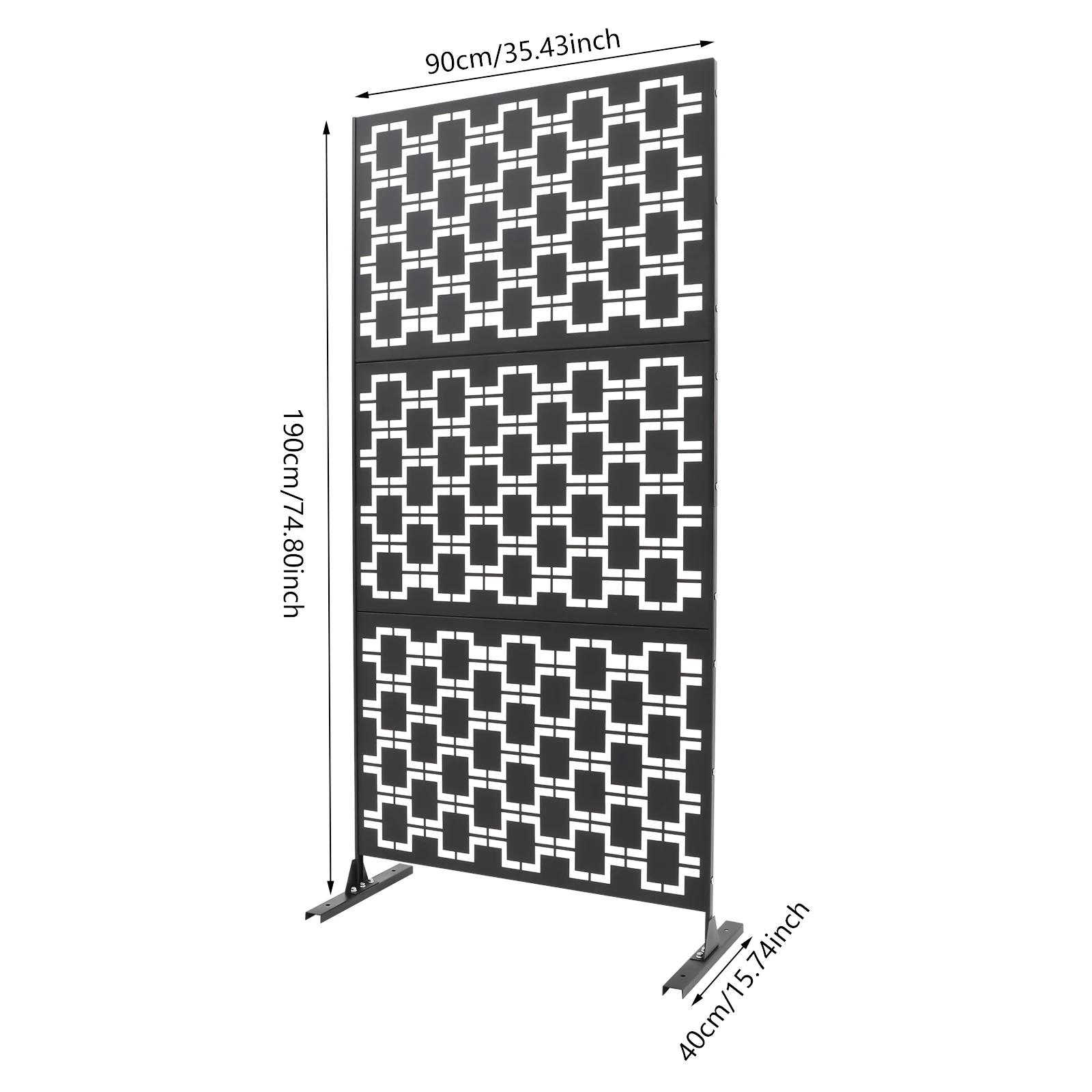 1,9 м Экран конфиденциальности Уличные декоративные панели Стена-кашпо Металлические секции забора Современный экран конфиденциальности Забор Свободностоящий чёрный
1,9 м Экран конфиденциальности Уличные декоративные панели Стена-кашпо Металлические секции забора Современный экран конфиденциальности Забор Свободностоящий чёрный