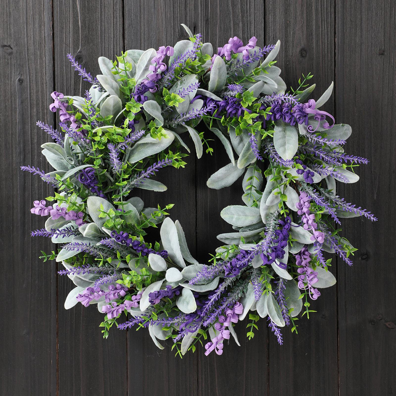 Artificial Lavender Wreath Front Door Wreath,Crafts Centerpiece Decor Greenery Leaves Spring
Artificial Lavender Wreath Front Door Wreath,Crafts Centerpiece Decor Greenery Leaves Spring