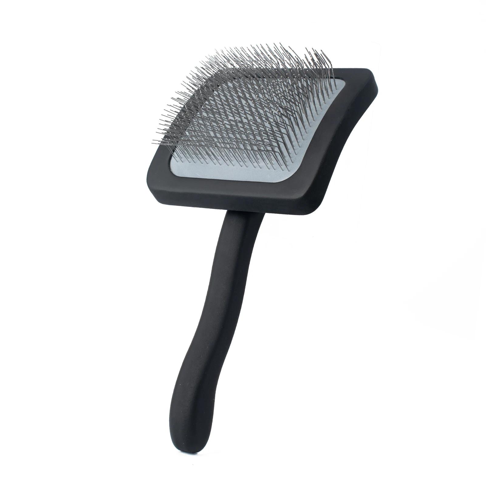 Professional Pet Dog Cat Slicker Brush with Stainless Steel Pins for Grooming Dematting Shedding Fur Undercoat Massage Comb Tool чёрный
Professional Pet Dog Cat Slicker Brush with Stainless Steel Pins for Grooming Dematting Shedding Fur Undercoat Massage Comb Tool чёрный