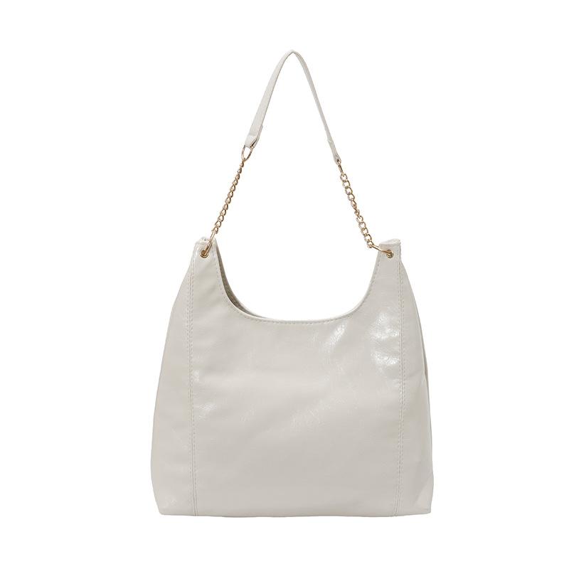 Large capacity soft leather bag women s new fashion chain shoulder armpit bag solid color casual commuter tote bag белый
Large capacity soft leather bag women s new fashion chain shoulder armpit bag solid color casual commuter tote bag белый
