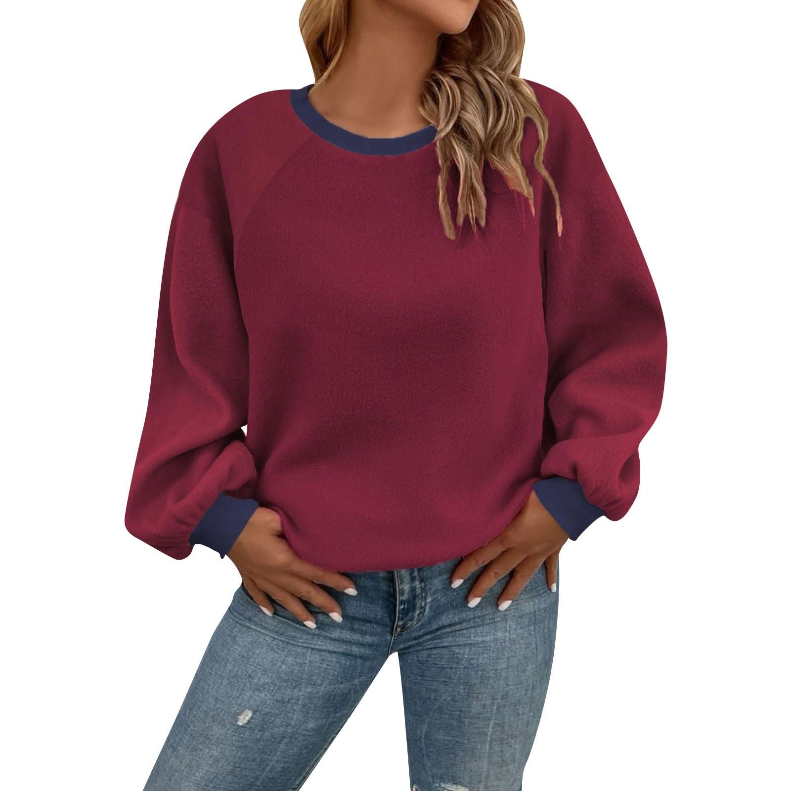 Топы для женщин, пуловеры с длинными рукавами, повседневные рубашки, топ XS винный
Топы для женщин, пуловеры с длинными рукавами, повседневные рубашки, топ XS винный