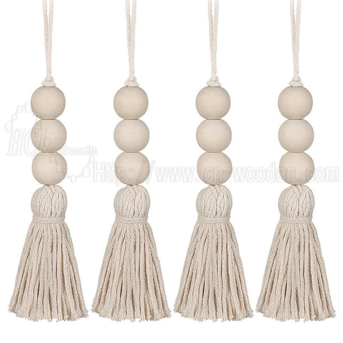 Hand-Knitted Cotton Tassel Pendant with Wooden Beads for Cabinet Handles or Festive Decoration 20mm (Approx. 26cm Length)
Hand-Knitted Cotton Tassel Pendant with Wooden Beads for Cabinet Handles or Festive Decoration 20mm (Approx. 26cm Length)