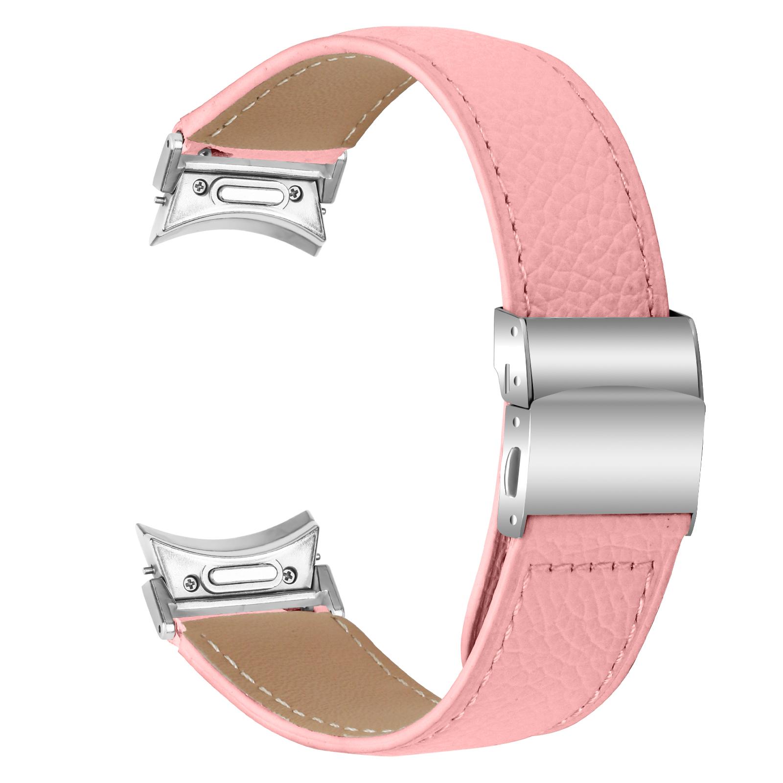 Watch Strap for Samsung Galaxy Watch7/6/6 Classic/5 Pro/5/4 Classic/4/FE Litchi Texture Leather Band with Silver Buckle Pink
Watch Strap for Samsung Galaxy Watch7/6/6 Classic/5 Pro/5/4 Classic/4/FE Litchi Texture Leather Band with Silver Buckle Pink