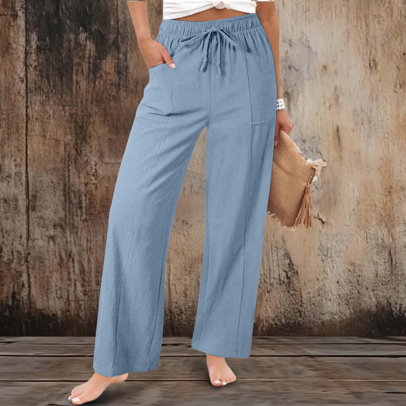 Women s Casual And Fashionable Color Loose Pants With Pocketes S
Women s Casual And Fashionable Color Loose Pants With Pocketes S