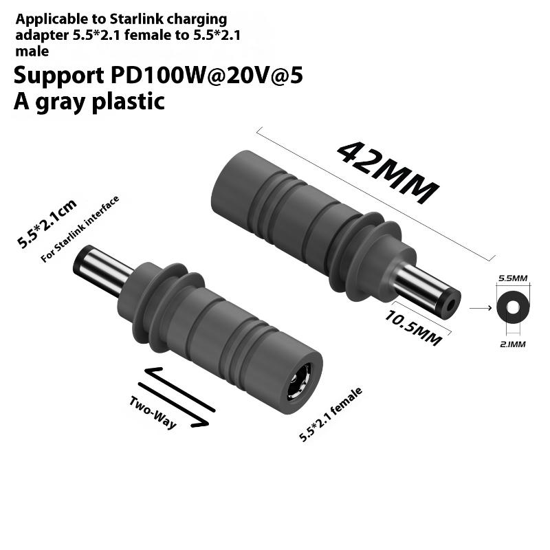 Starlink Mini Gen3 Pd 100W Usb C Female To Dc5521 Male Connector Charge Barrel Jack Power Plug Type C To Dc/D To D Power Adpater A2
Starlink Mini Gen3 Pd 100W Usb C Female To Dc5521 Male Connector Charge Barrel Jack Power Plug Type C To Dc/D To D Power Adpater A2