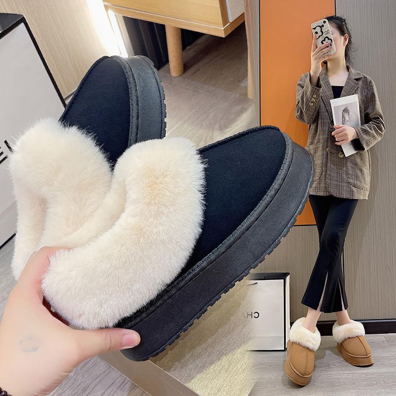 Mao Mao mouth snow boots women s 2024 winter new Korean version thick-soled short tube thickened one-pedal lazy light cotton shoes 36 чорний
Mao Mao mouth snow boots women s 2024 winter new Korean version thick-soled short tube thickened one-pedal lazy light cotton shoes 36 чорний