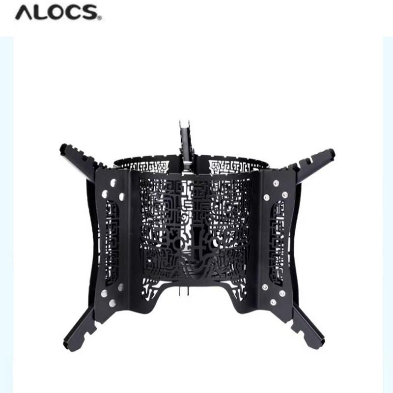 Alocs Outdoor Camping Taotie Pattern Outdoor Grill - 780g Ultralight Tripod, Multi-Fuel Compatible, 201 Stainless Steel Campfire Pot 230x135mm чорний 
Alocs Outdoor Camping Taotie Pattern Outdoor Grill - 780g Ultralight Tripod, Multi-Fuel Compatible, 201 Stainless Steel Campfire Pot 230x135mm чорний