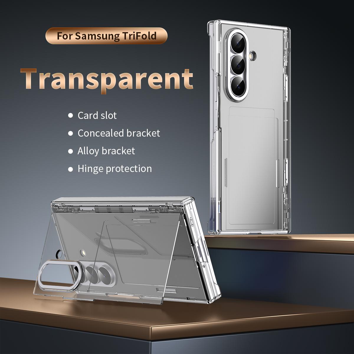 For Samsung Z Trifold Case Invisible Insert Card Slot Hinge Protection Refreshing Touch Anti-Fingerprint Phone Stand Cover Samsung Galaxy Z TriFold прозорий
For Samsung Z Trifold Case Invisible Insert Card Slot Hinge Protection Refreshing Touch Anti-Fingerprint Phone Stand Cover Samsung Galaxy Z TriFold прозорий