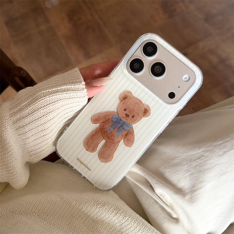Korean Style Cartoon Striped Plush Bear Case for iPhone 17/16 Pro Max/15/14 Apple 16 Pro Max
Korean Style Cartoon Striped Plush Bear Case for iPhone 17/16 Pro Max/15/14 Apple 16 Pro Max