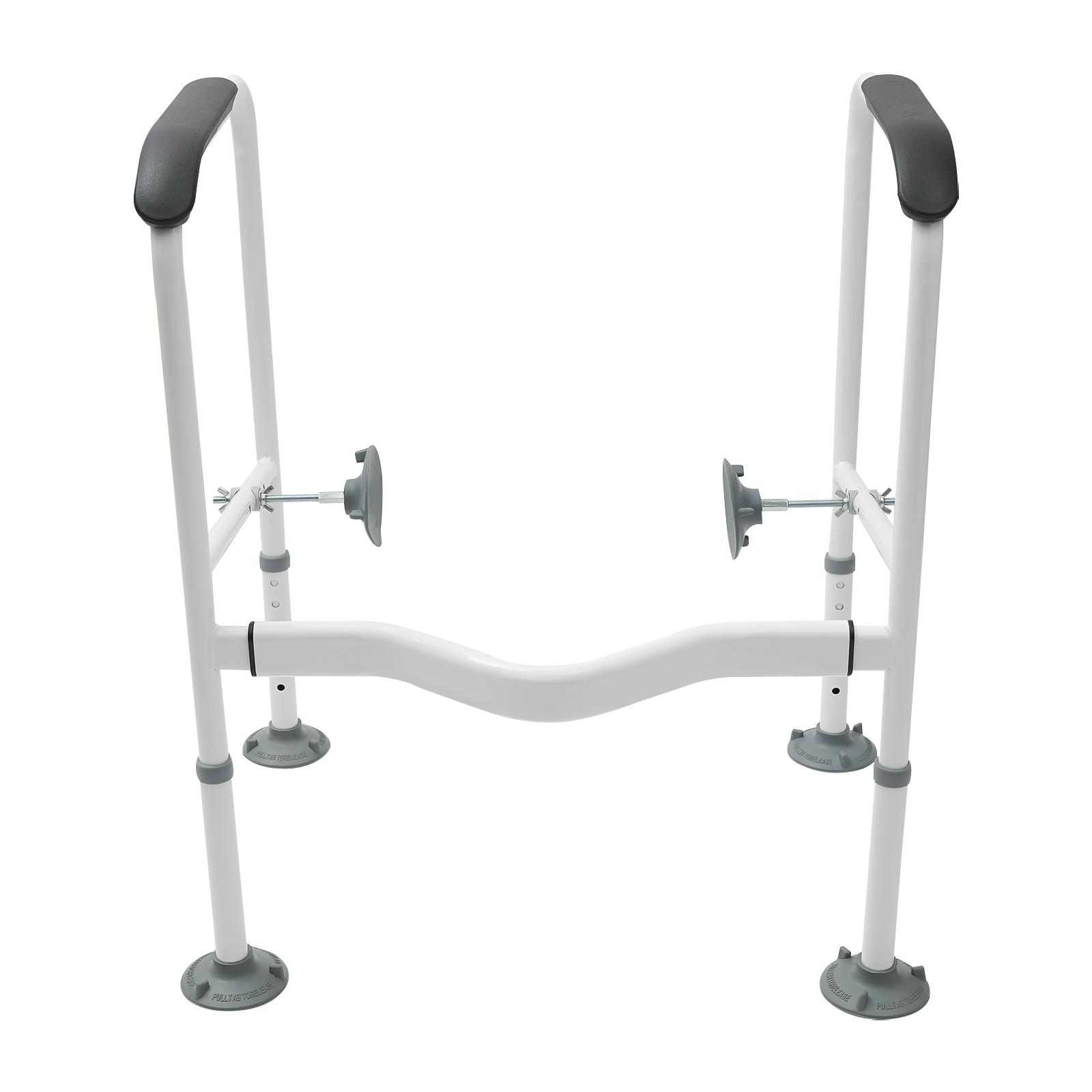 Toilet Safety Rails 330lbs Capacity,Toilet Handrail Rack with 6 Adjustable Heights,for Elderly & Disabled,Non-Slip Armrests белый
Toilet Safety Rails 330lbs Capacity,Toilet Handrail Rack with 6 Adjustable Heights,for Elderly & Disabled,Non-Slip Armrests белый