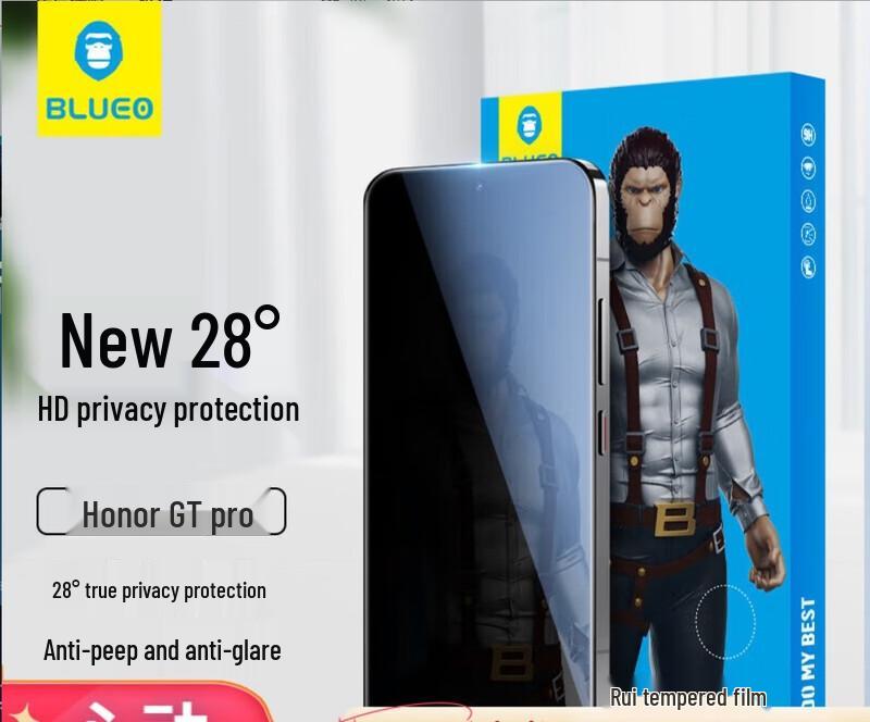 Mr. Blue Gorilla Honor GT Pro Privacy Tempered Glass Screen Protector
Mr. Blue Gorilla Honor GT Pro Privacy Tempered Glass Screen Protector