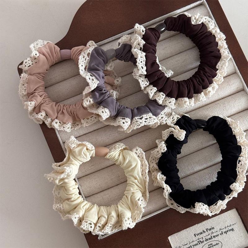 5Pcs Fashion Korean Version Lace Fungus Edge Small Intestine Hair Ring Women Fashionable and Minimalist Ponytail Hair Accessory
5Pcs Fashion Korean Version Lace Fungus Edge Small Intestine Hair Ring Women Fashionable and Minimalist Ponytail Hair Accessory