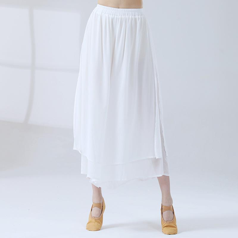 Chiffon Culottes Loose Pleated Wide Leg Palazzo Pants Women Dance Harem Skirt Clothes Flowy Trousers Classical Dancer Black One Size білий
Chiffon Culottes Loose Pleated Wide Leg Palazzo Pants Women Dance Harem Skirt Clothes Flowy Trousers Classical Dancer Black One Size білий