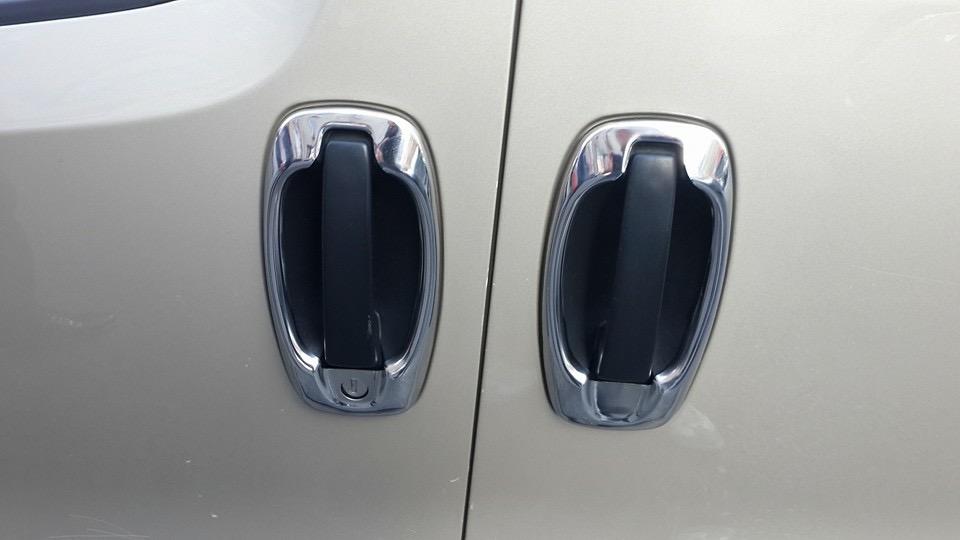 Door handle trim (4 pcs, stainless steel) Carmos - Turkish steel for Fiat Doblo II 2010-2022
Door handle trim (4 pcs, stainless steel) Carmos - Turkish steel for Fiat Doblo II 2010-2022