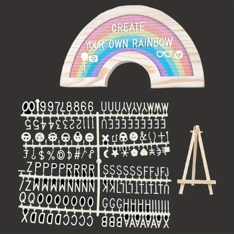 Felt Letter Board Rainbow Letter Board with 170 Letters,Emojis,Wooden Easel and Carry Bag Changeble felt Letter Board 7.1x12.6In
Felt Letter Board Rainbow Letter Board with 170 Letters,Emojis,Wooden Easel and Carry Bag Changeble felt Letter Board 7.1x12.6In