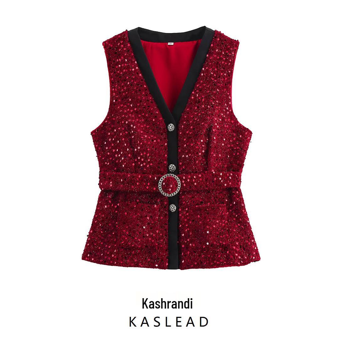 Spring 2025 Fashion: Women s European & American Style Shiny Tweed Waist-Hugging Vest Top Large
Spring 2025 Fashion: Women s European & American Style Shiny Tweed Waist-Hugging Vest Top Large