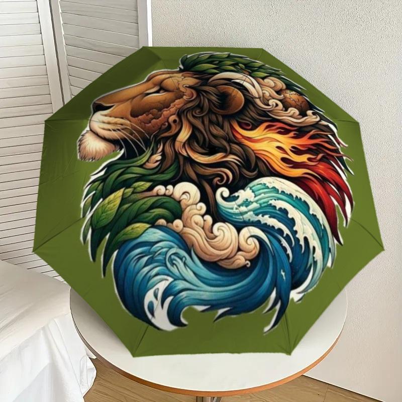 1pc Lion Head Automatic Folding Umbrella - Compact 8-Rib Design,Perfect Gift for Friends & Family yy250926037
1pc Lion Head Automatic Folding Umbrella - Compact 8-Rib Design,Perfect Gift for Friends & Family yy250926037
