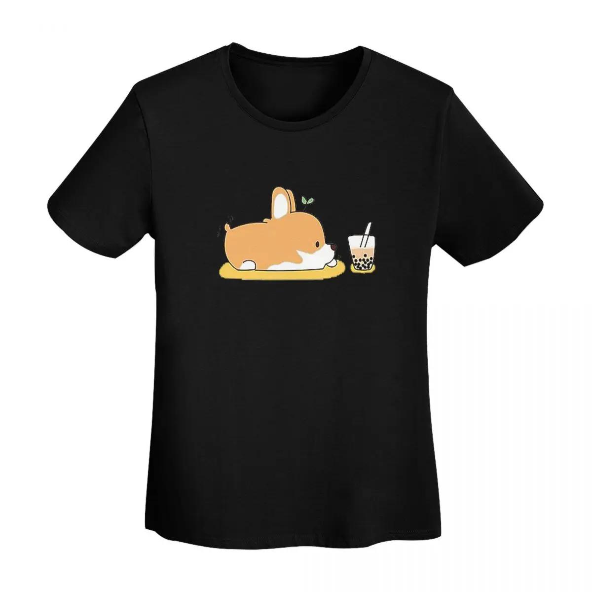 Corgi And Bubble Tea TShirt Women Short Sleeve T Shirts Crew Neck Clothes Cotton Summer Tees Streetwear 4XL
Corgi And Bubble Tea TShirt Women Short Sleeve T Shirts Crew Neck Clothes Cotton Summer Tees Streetwear 4XL