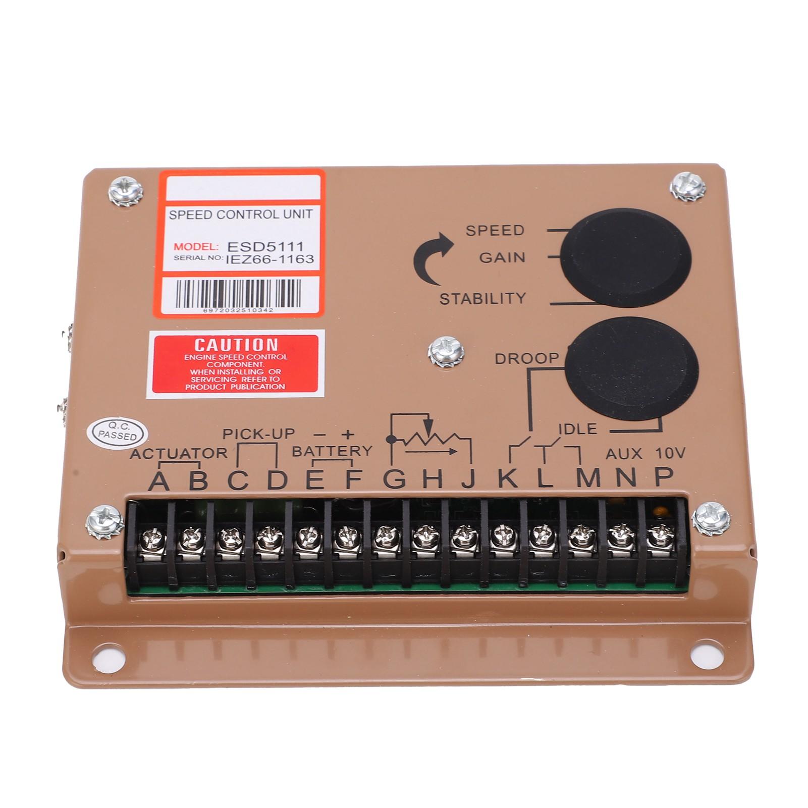 Electronic Governor Generator Engine Speed Control Board Iron Regulator ESD5111 DC 12V24V
Electronic Governor Generator Engine Speed Control Board Iron Regulator ESD5111 DC 12V24V