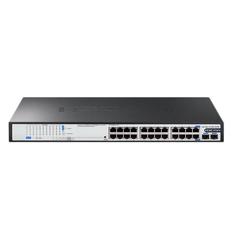 H3C S1226F-HPWR 24-Port Full Gigabit PoE+ Switch
H3C S1226F-HPWR 24-Port Full Gigabit PoE+ Switch