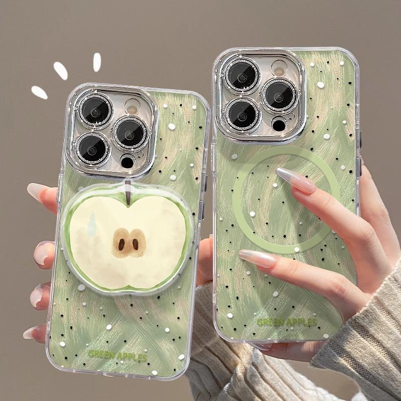 The Ink Splashing Green Apple Magnetic Stand Is Suitable for IPhone 13, Phone Case 14PRO, Feather Screen Lens Film 12, Advanced Anti-drop X iPhone 16
The Ink Splashing Green Apple Magnetic Stand Is Suitable for IPhone 13, Phone Case 14PRO, Feather Screen Lens Film 12, Advanced Anti-drop X iPhone 16