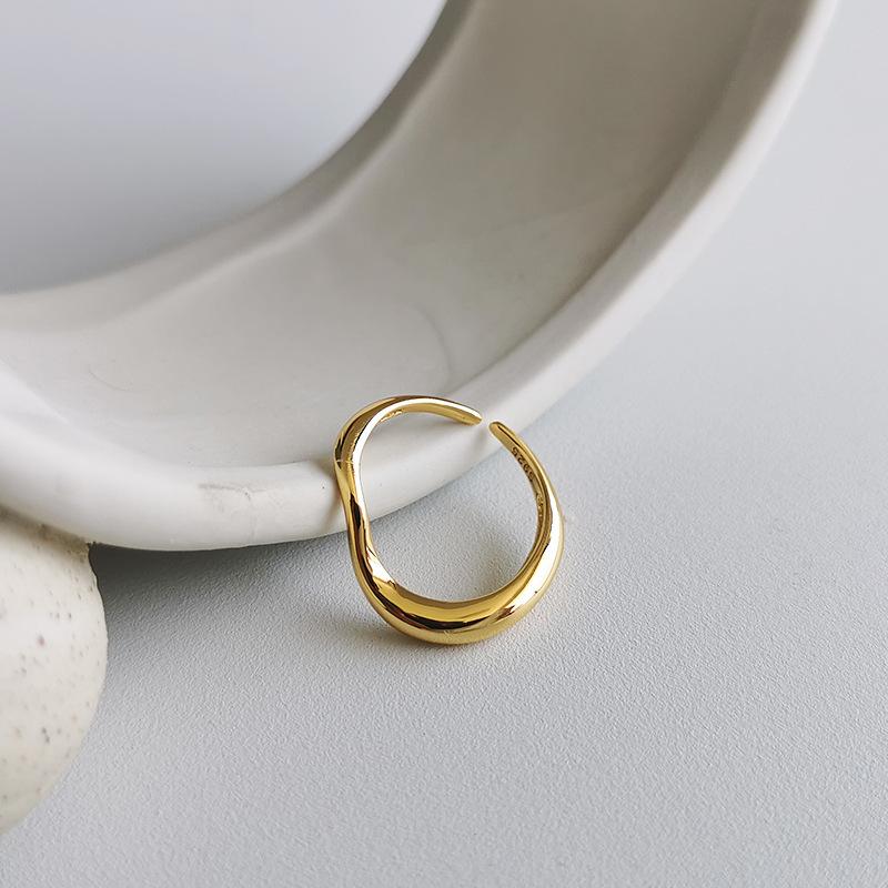 925 Sterling Silver Line Simple Adjustable Rings For Women Engagement Wedding Valentines Gift Luxury Jewelry Prevent Allergy золотий
925 Sterling Silver Line Simple Adjustable Rings For Women Engagement Wedding Valentines Gift Luxury Jewelry Prevent Allergy золотий