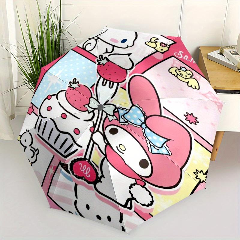 My Melody & Pochacco Strawberry Cake Design Automatic 3-Fold Cartoon Umbrella Design, Cute Cartoon Pattern, Portable Outdoor Umbrella, Perfect, Holida
My Melody & Pochacco Strawberry Cake Design Automatic 3-Fold Cartoon Umbrella Design, Cute Cartoon Pattern, Portable Outdoor Umbrella, Perfect, Holida