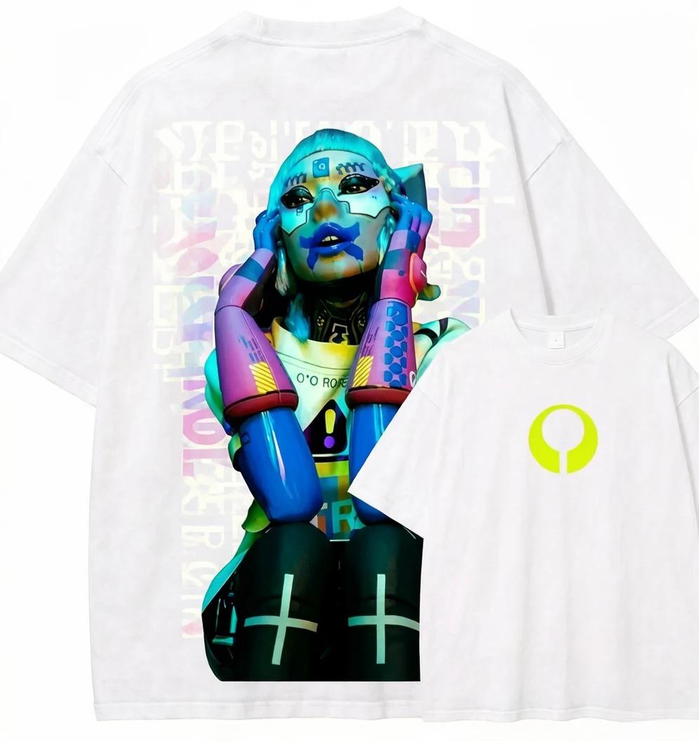 Cyberpunk Neko Anime Girl Glitch Collage Double-Sided Oversized Tech Streetwear Unisex White T-Shirt XXXL
Cyberpunk Neko Anime Girl Glitch Collage Double-Sided Oversized Tech Streetwear Unisex White T-Shirt XXXL