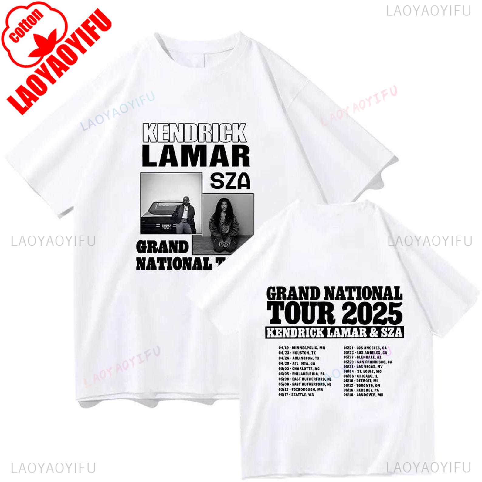 Grand National Tour Gift Kendrick Lamar Tour 2025 Fan Tee GNX Merch Graphic T Shirts Cotton Unisex Tops Oneck Fashion Style Top 4XL
Grand National Tour Gift Kendrick Lamar Tour 2025 Fan Tee GNX Merch Graphic T Shirts Cotton Unisex Tops Oneck Fashion Style Top 4XL