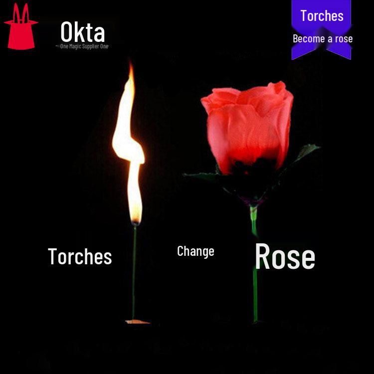 In Stock Magic Fire Torch to Rose Flower Prop for Stage & Weddings
In Stock Magic Fire Torch to Rose Flower Prop for Stage & Weddings