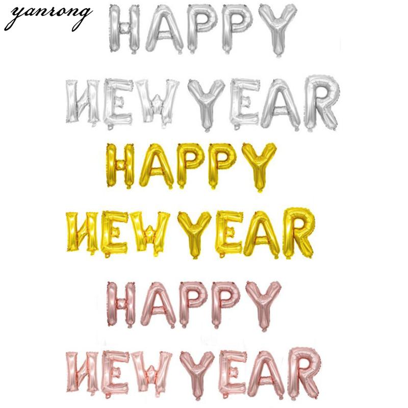 12pcs 16inch Happy New Year Decoration Balloons Rose Gold Letter Foil Ballons Across the years Party Decorations Anniversaire
12pcs 16inch Happy New Year Decoration Balloons Rose Gold Letter Foil Ballons Across the years Party Decorations Anniversaire