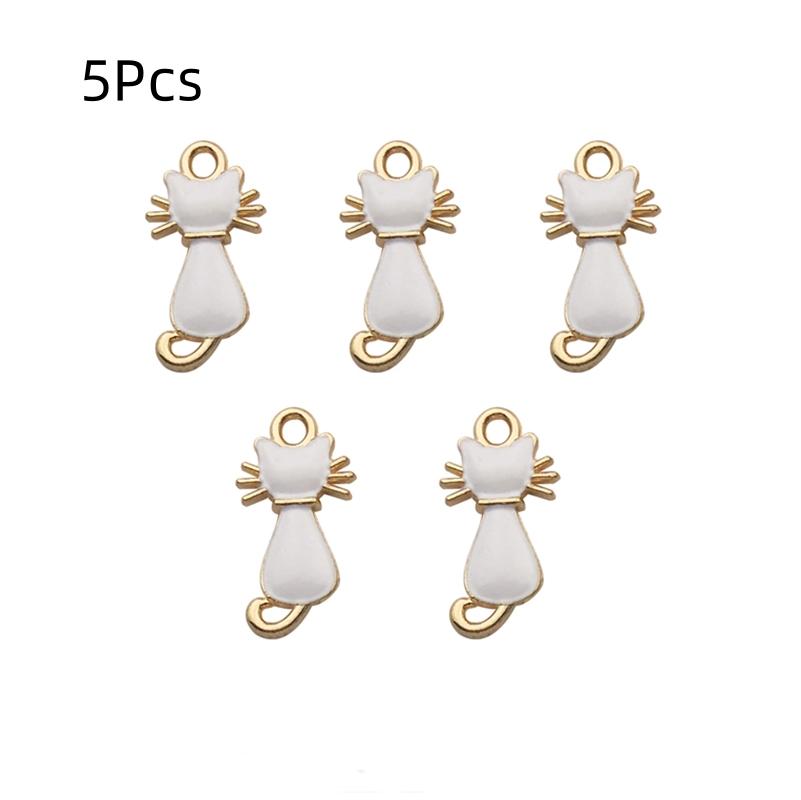 5Pcs/Lot Trend Black White Colorful Cat Pendant Charms for Necklace Earring Bracelet Making DIY Zircon Accessory Finding
5Pcs/Lot Trend Black White Colorful Cat Pendant Charms for Necklace Earring Bracelet Making DIY Zircon Accessory Finding