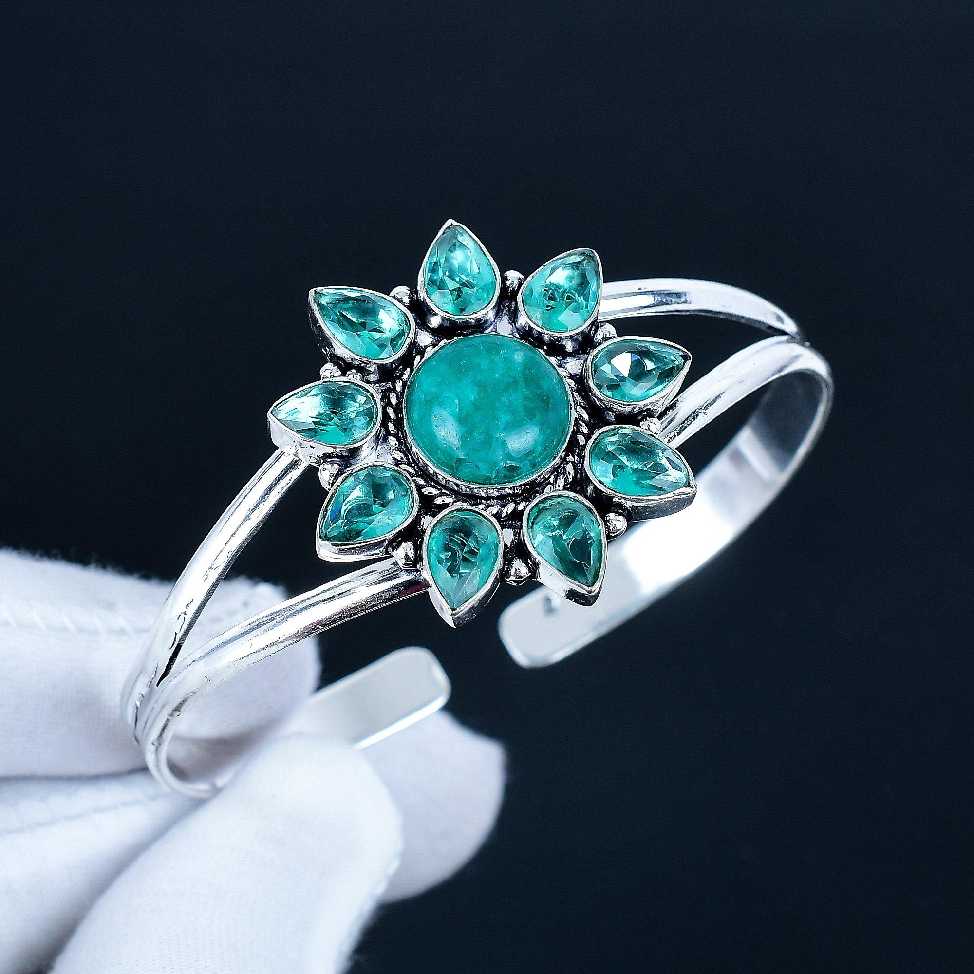 Натуральный зеленый оникс, драгоценный камень, браслет-манжета ручной работы, браслет-манжета из стерлингового серебра 925 пробы, браслет в форме цветка с индиколитом для жены, унисекс-браслет, подарок 7 зелёный
Натуральный зеленый оникс, драгоценный камень, браслет-манжета ручной работы, браслет-манжета из стерлингового серебра 925 пробы, браслет в форме цветка с индиколитом для жены, унисекс-браслет, подарок 7 зелёный