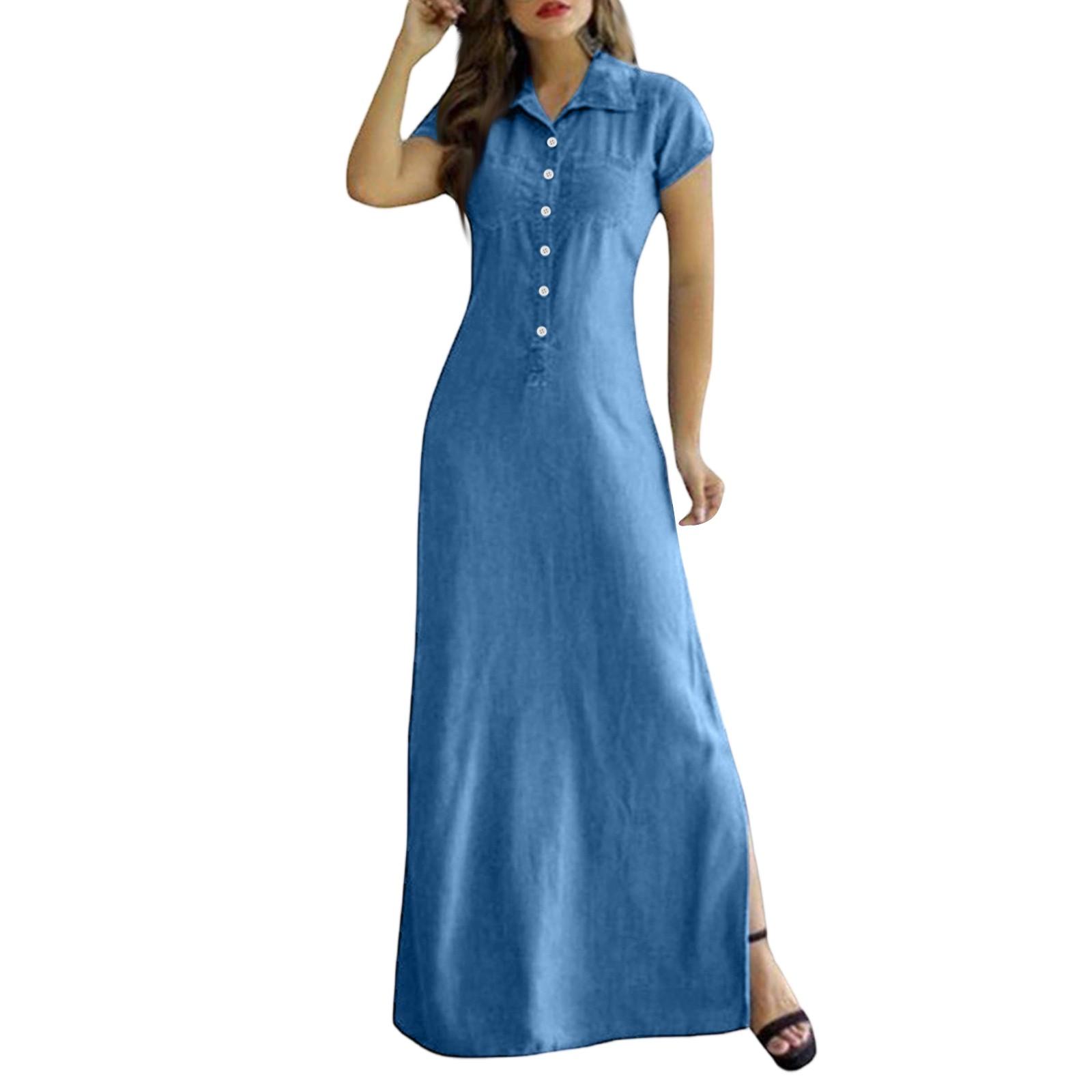 Женское модное ретро повседневное джинсовое платье L синий
Женское модное ретро повседневное джинсовое платье L синий