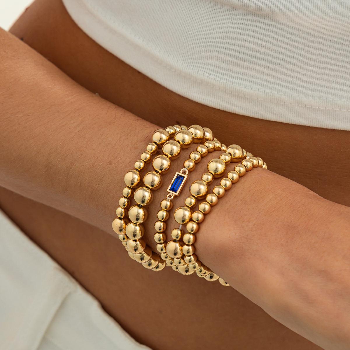 Ingemark 5Pcs/Set Fashion Simple Bead CCB Bracelets Set Women Retro Minimalist Elegant Exquisite Round Bangle Vacation Jewelry
Ingemark 5Pcs/Set Fashion Simple Bead CCB Bracelets Set Women Retro Minimalist Elegant Exquisite Round Bangle Vacation Jewelry