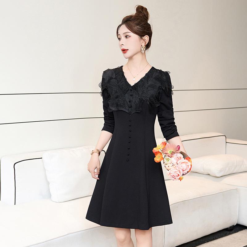 Spring 2025 Women s Luxury Lace Little Black Dress - Elegant Flower Design ME5506 M 90-108 jin
Spring 2025 Women s Luxury Lace Little Black Dress - Elegant Flower Design ME5506 M 90-108 jin