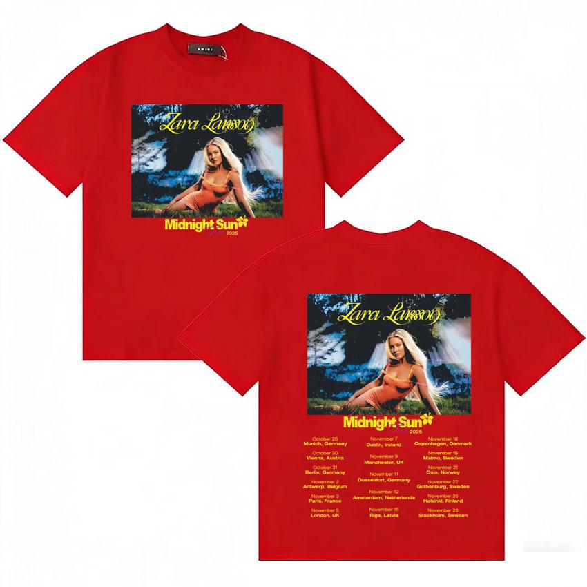 Singer Zara Larsson Midnight Sun Tour 2025 Album Merch Tshrit Fashion Style Short Sleeve High Quality Unisex Cozy Oversized Clothes S
Singer Zara Larsson Midnight Sun Tour 2025 Album Merch Tshrit Fashion Style Short Sleeve High Quality Unisex Cozy Oversized Clothes S