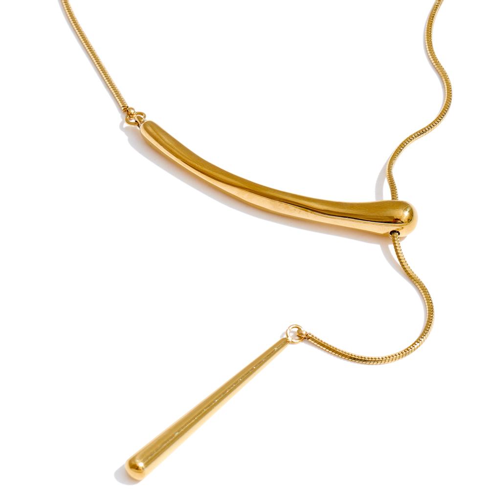 Yhpup 70+5cm Stainless Steel Chain Water Drop Pendant Minimalist Necklace Gold & Platinum Plated Popular Jewelry Hypoallergenic
Yhpup 70+5cm Stainless Steel Chain Water Drop Pendant Minimalist Necklace Gold & Platinum Plated Popular Jewelry Hypoallergenic