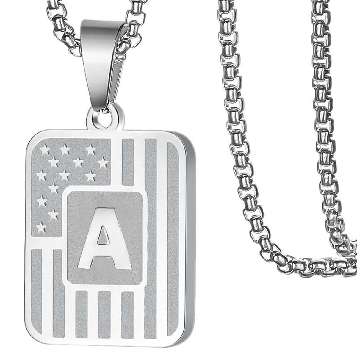 Stainless Steel 26 Initial Letters Rectangle Pendant Necklace For Women Men Silver Color A-Z Alphabet Birthday Choker Jewelry
Stainless Steel 26 Initial Letters Rectangle Pendant Necklace For Women Men Silver Color A-Z Alphabet Birthday Choker Jewelry