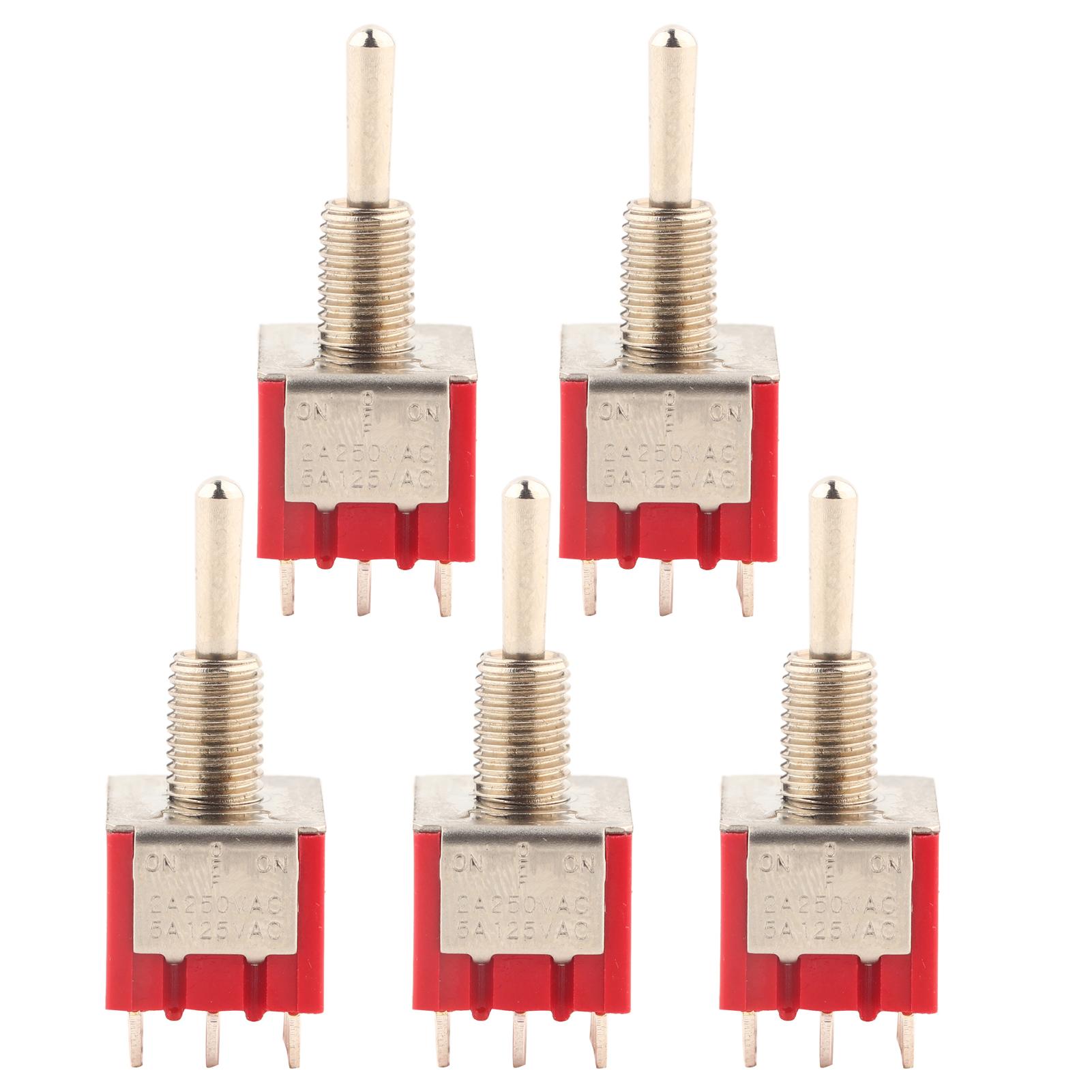 5PCS MTS303 MiniToggle Switch 3PDT 9 Pin3 Position On OFF on
5PCS MTS303 MiniToggle Switch 3PDT 9 Pin3 Position On OFF on