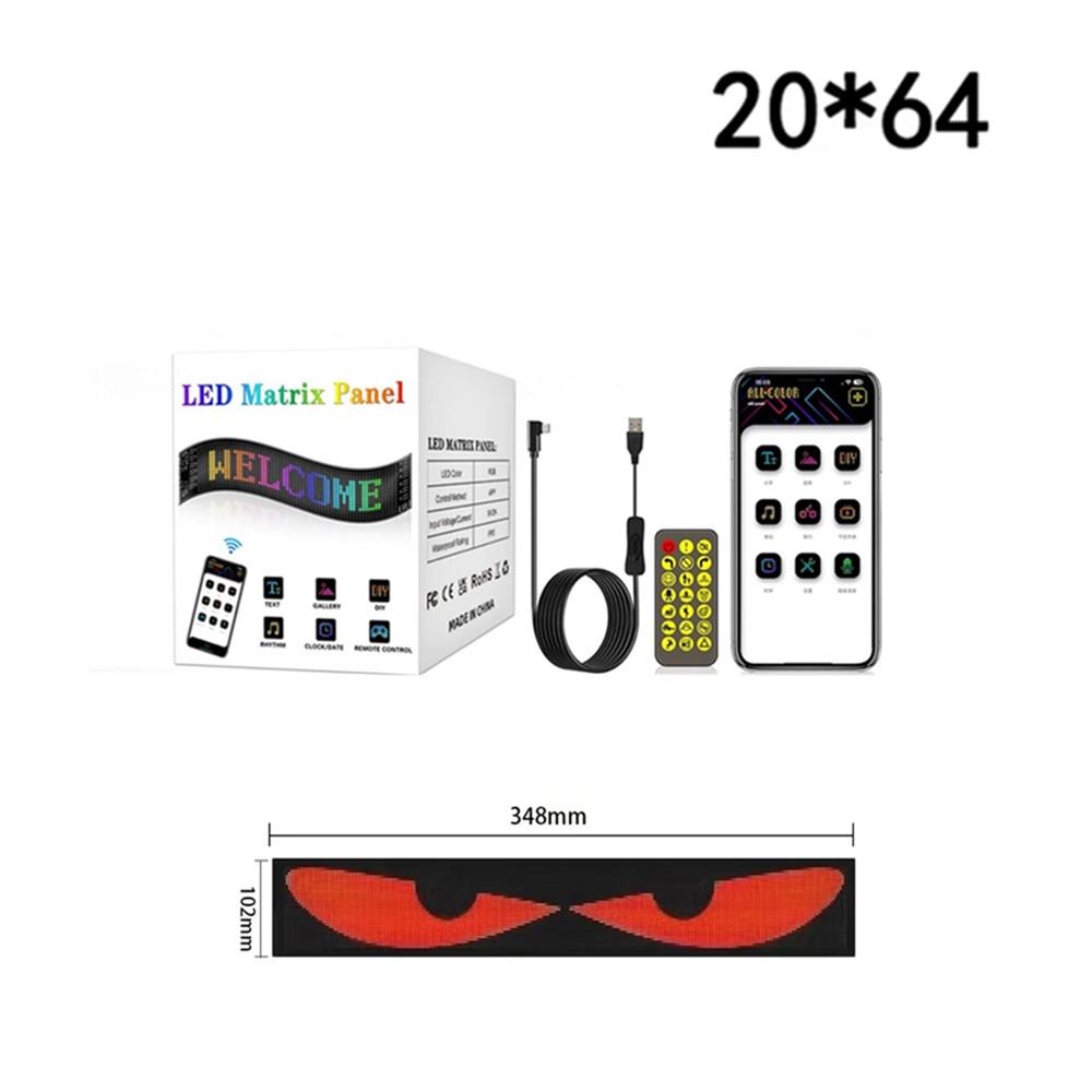 Dynamic Moving Eyes LED Windshield Devil Eyes Light Car Flexible LED Panel Screen Smart APP control Christmas for Stores Home
Dynamic Moving Eyes LED Windshield Devil Eyes Light Car Flexible LED Panel Screen Smart APP control Christmas for Stores Home