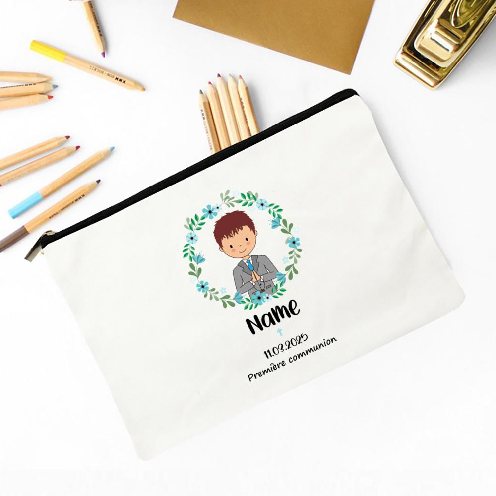 First Holy Communion Child Pencil Bag Personalized Custom Name Stationery Supplies Bags Travel Makeup Bag Gift for Girls Boys
First Holy Communion Child Pencil Bag Personalized Custom Name Stationery Supplies Bags Travel Makeup Bag Gift for Girls Boys