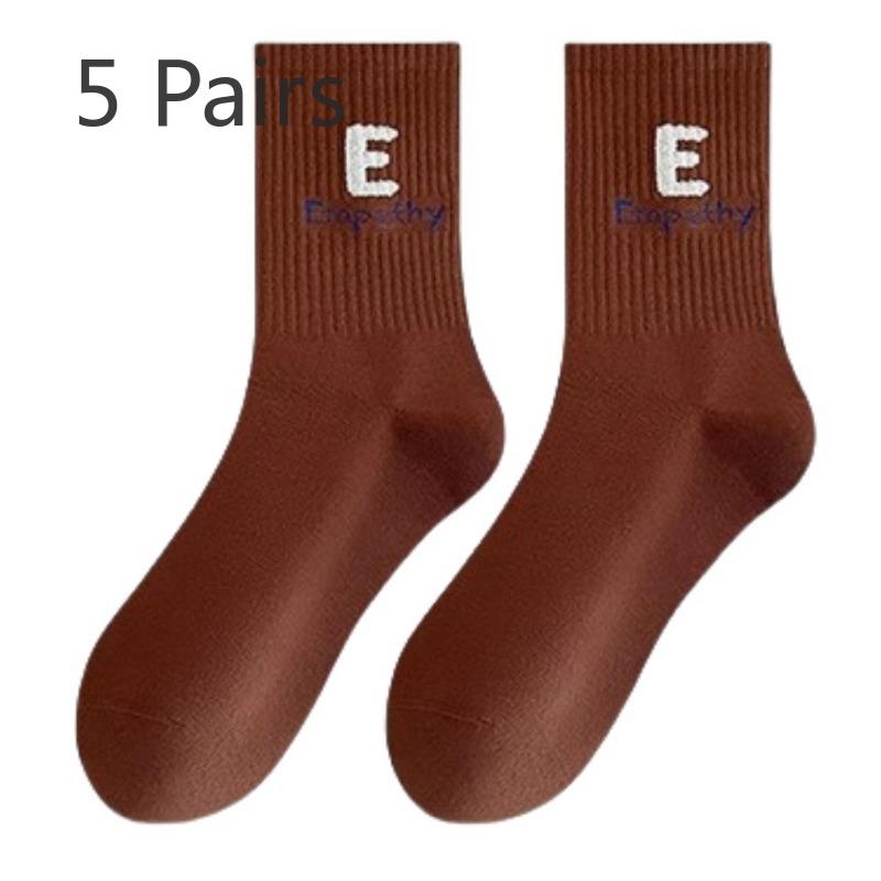 5 пар женских носков-труб из чистого хлопка с дезодорирующим эффектом на весну и осень 5 Pairs кофейный
5 пар женских носков-труб из чистого хлопка с дезодорирующим эффектом на весну и осень 5 Pairs кофейный